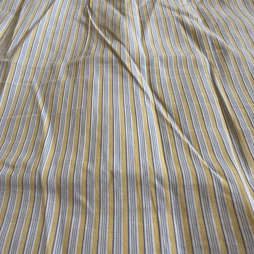 Burberry yellow and blue Striped Mens Dress Shirt- 17R - Picture 6 of 7